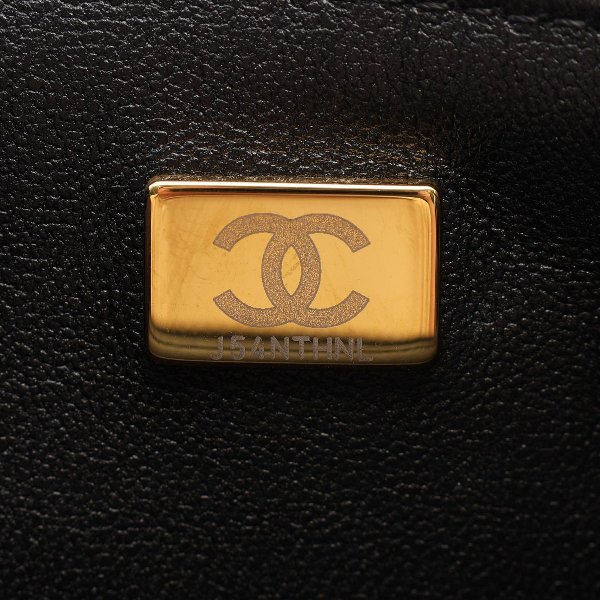 Chanel Quilted Lambskin Pearl Medallion Flap — Black
