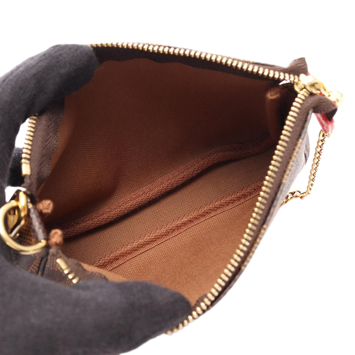 Louis Vuitton Damier Ebene Christmas Animation Evasion Mini Pochette Accessoires — Brown