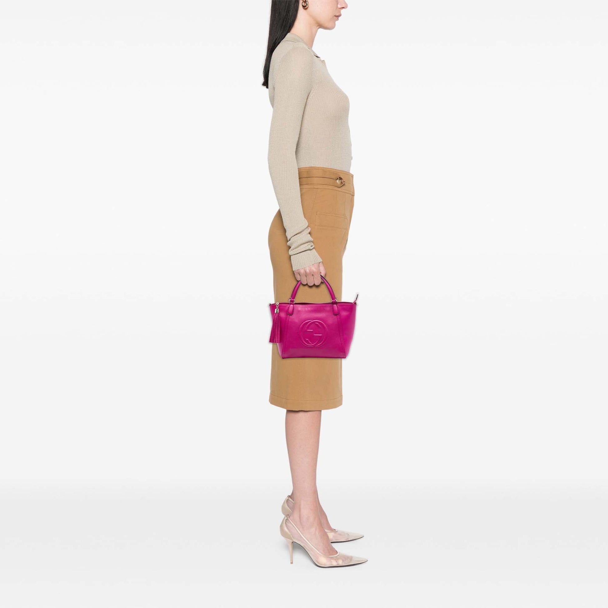 Gucci Small Calfskin Soho Cellarius Satchel