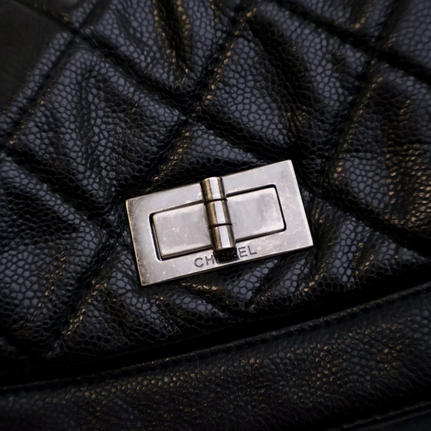 Chanel Reissue Quilted Caviar Messenger Flap