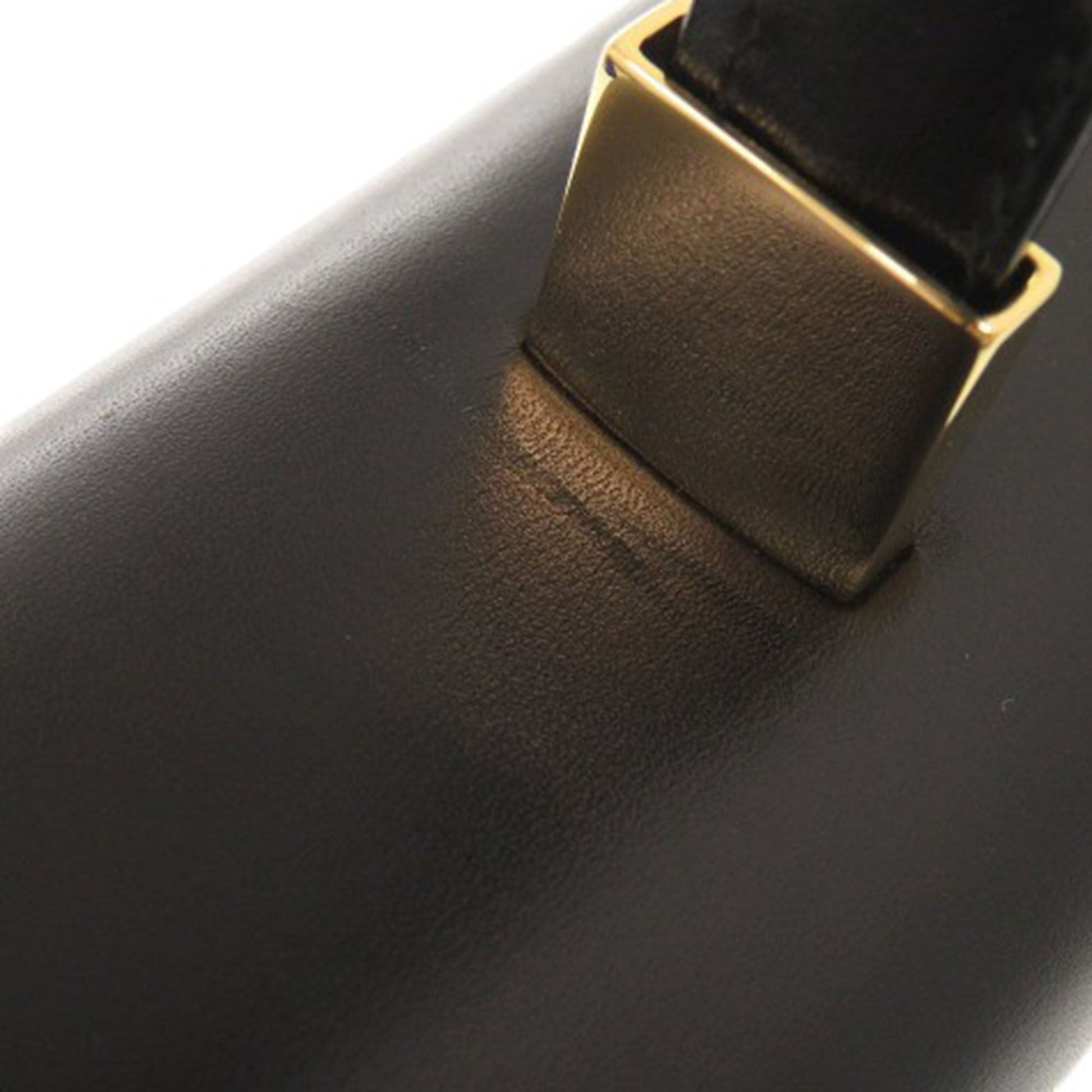 Ferragamo Leather Gancini Top Handle Bag