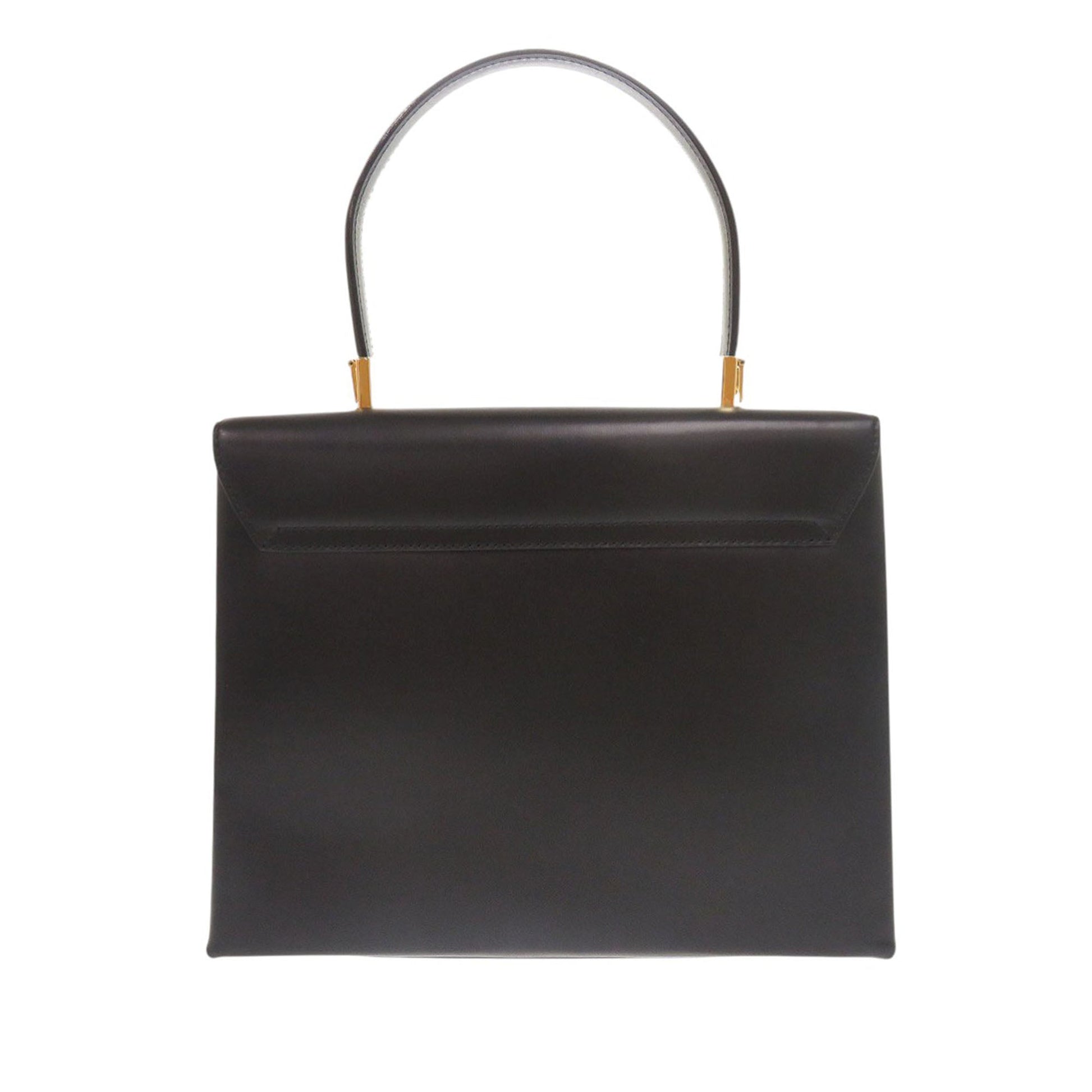 Ferragamo Leather Gancini Top Handle Bag