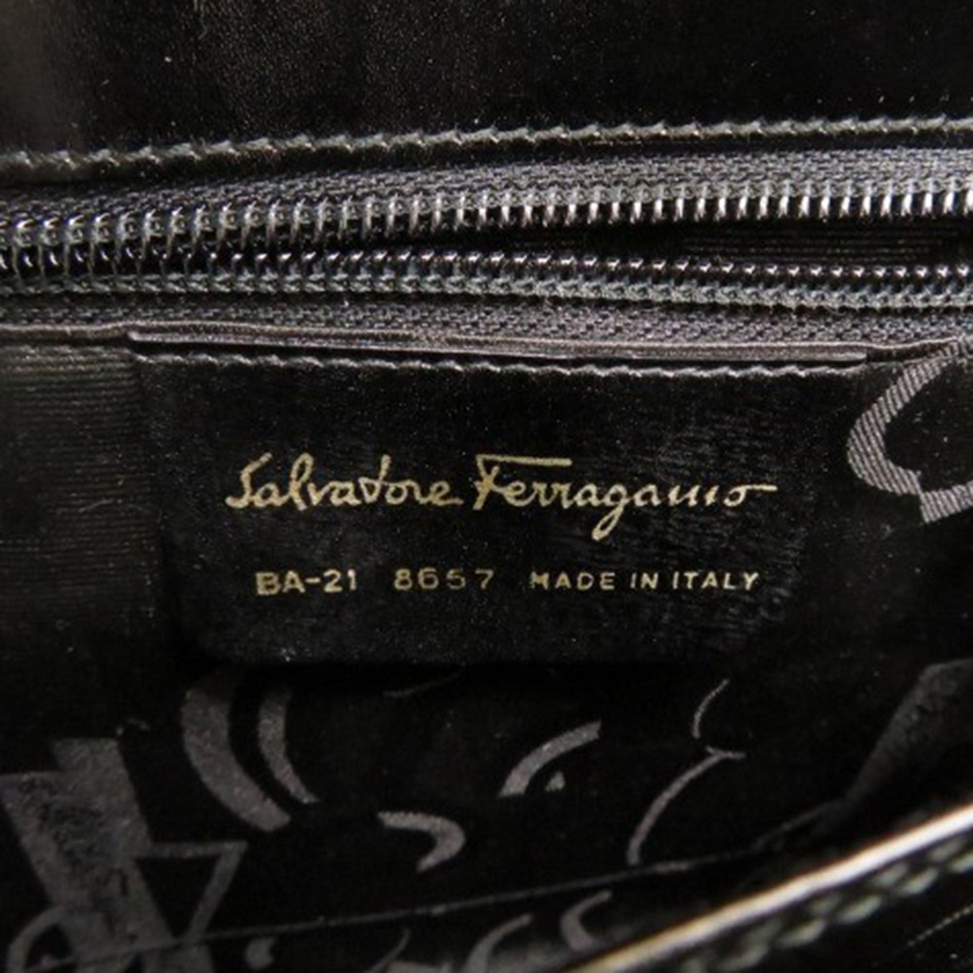 Ferragamo Leather Gancini Top Handle Bag