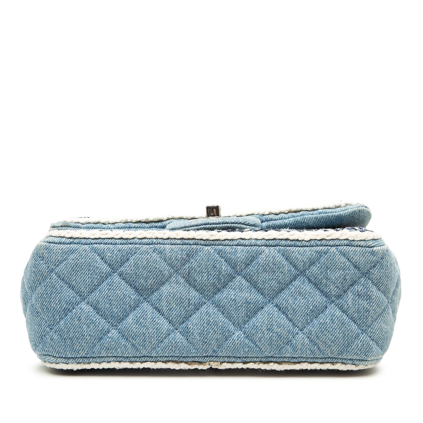 Chanel Mini Rectangular Classic Denim Braided Single Flap