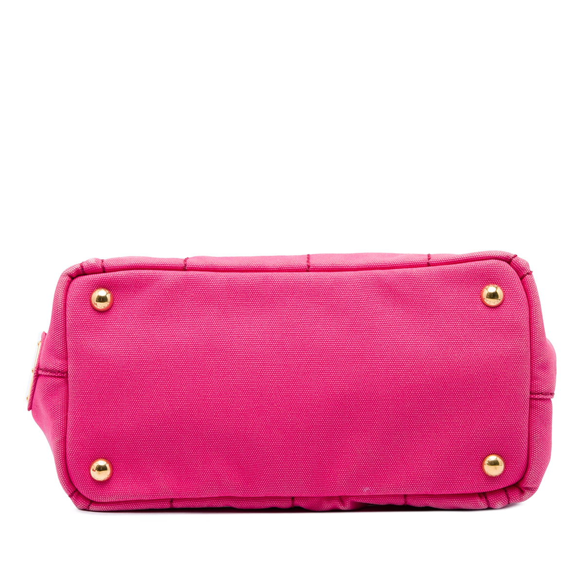 Prada Small Canvas Canapa Logo Tote — Pink