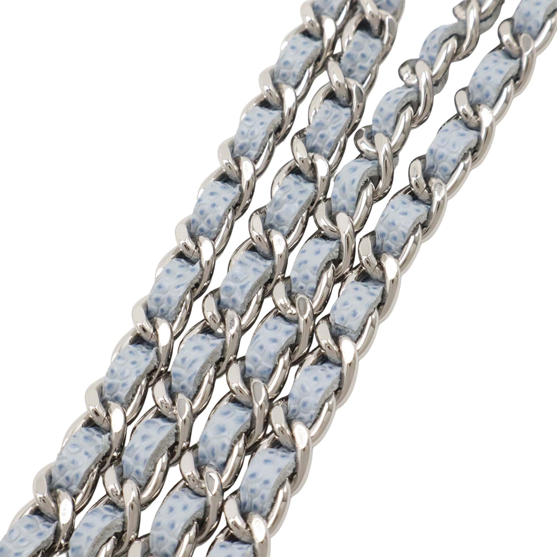 Chanel CC Caviar Half Moon Wallet on Chain
