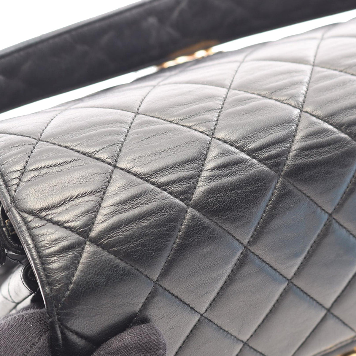 Chanel Quilted Lambskin Double Sided Flap — Black