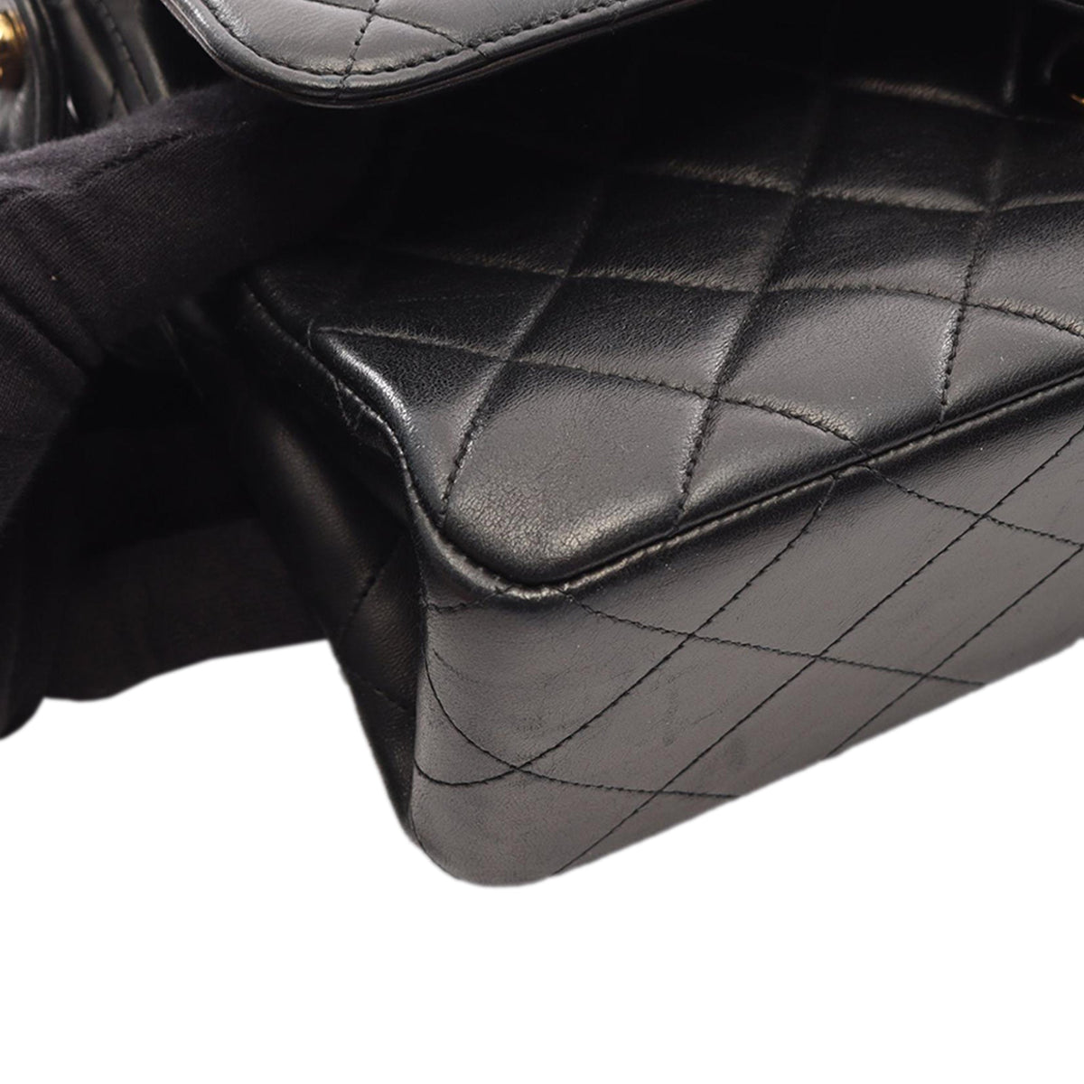 Chanel Quilted Lambskin Double Sided Flap — Black