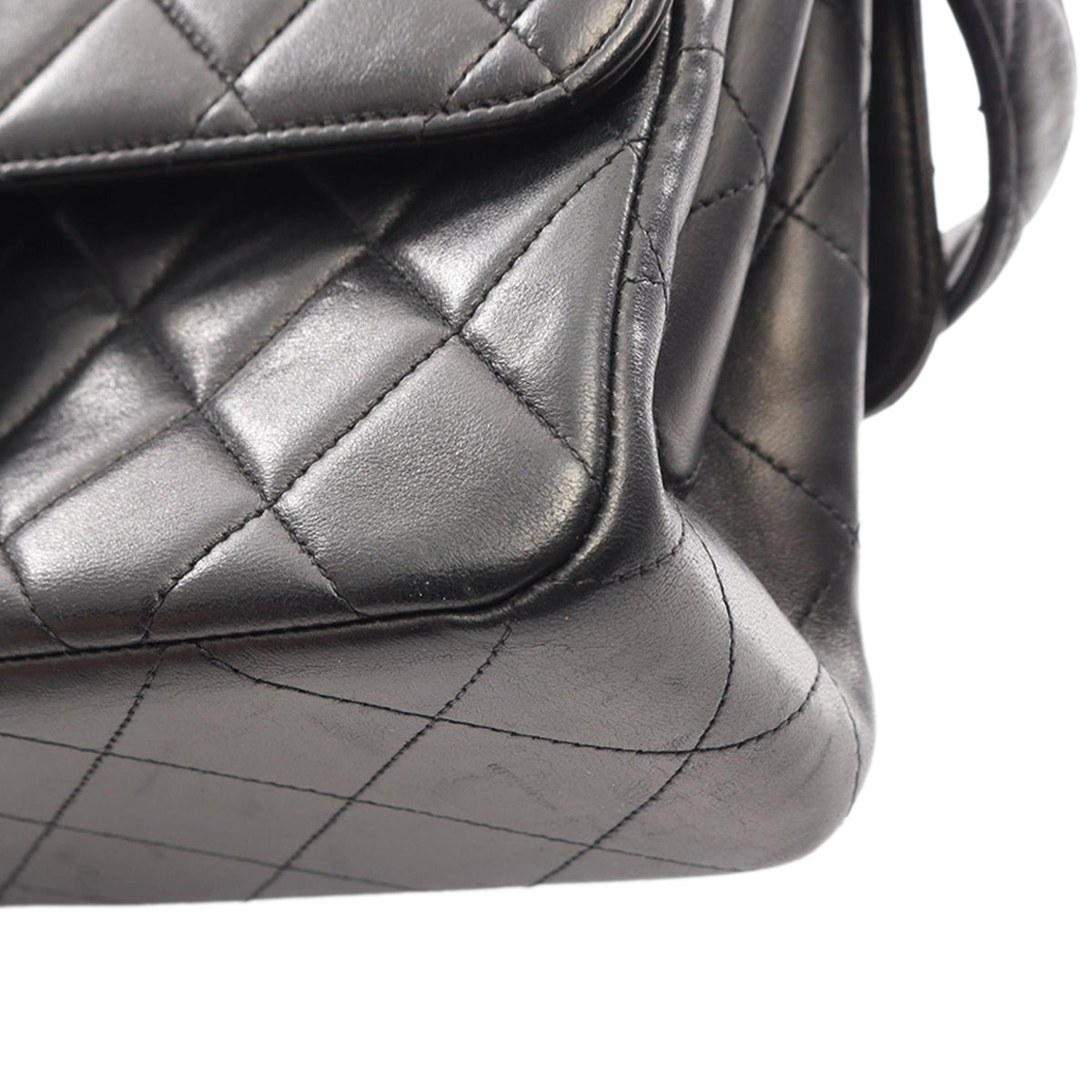 Chanel Quilted Lambskin Double Sided Flap — Black