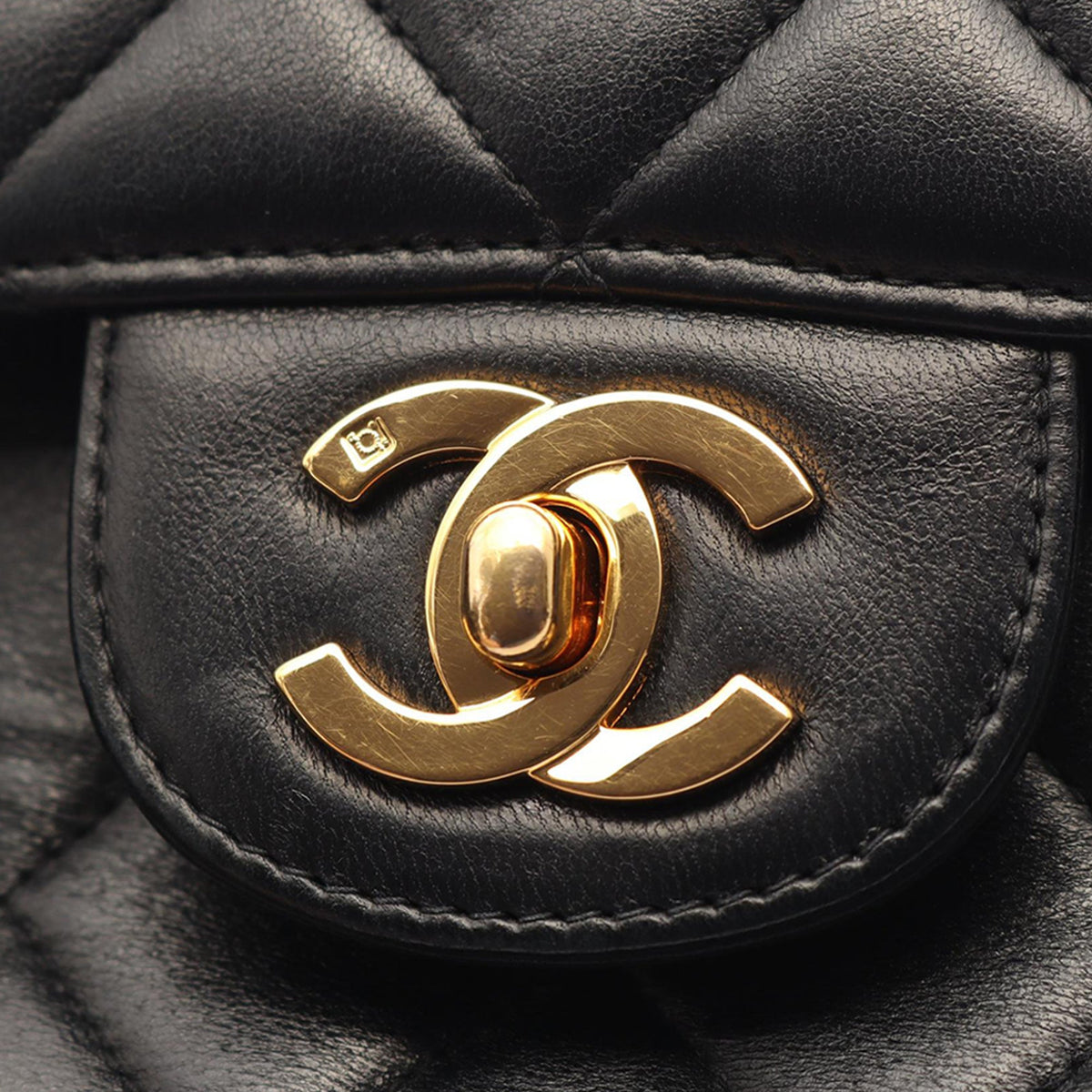 Chanel Quilted Lambskin Double Sided Flap — Black
