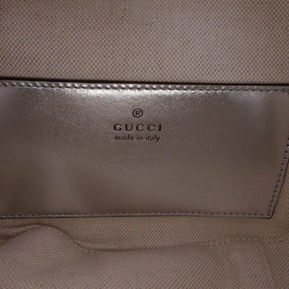 Gucci Matelasse Metallic Calfskin Blondie Top Handle Satchel — Silver