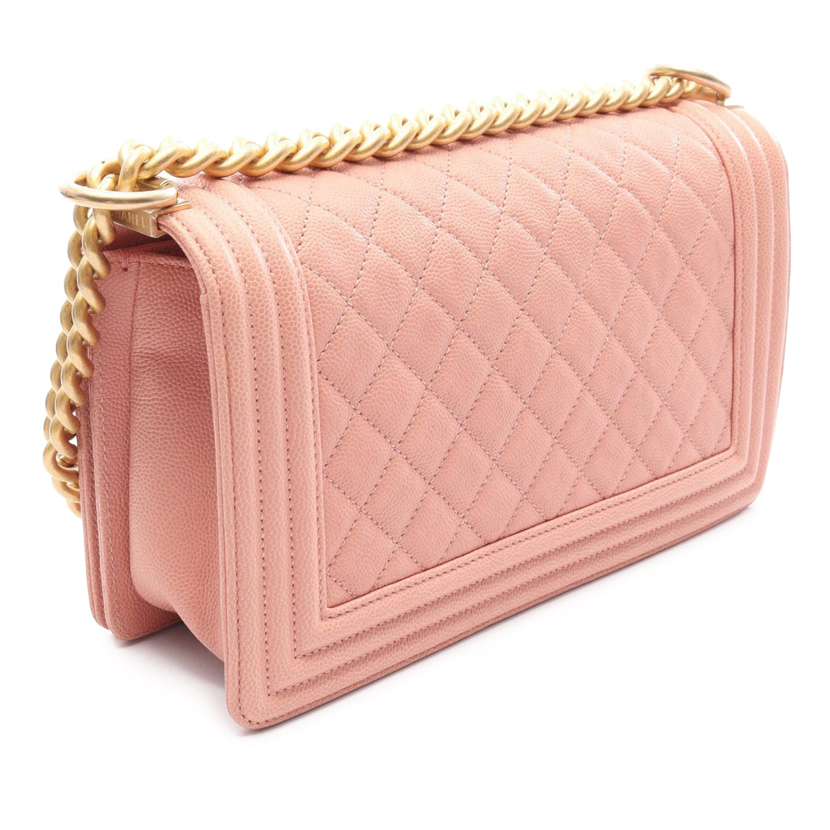 Chanel Old Medium Quilted Caviar Boy Flap
