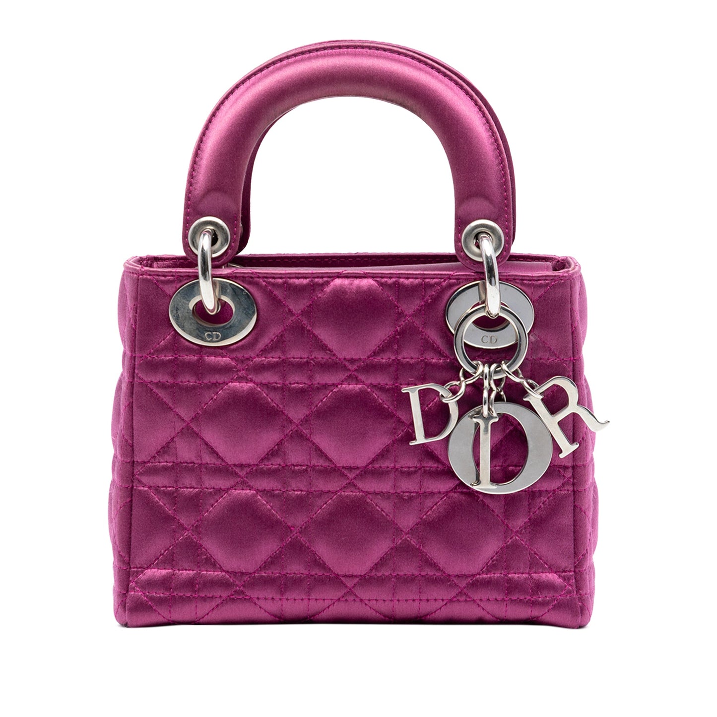 Mini Satin Cannage Lady Dior
