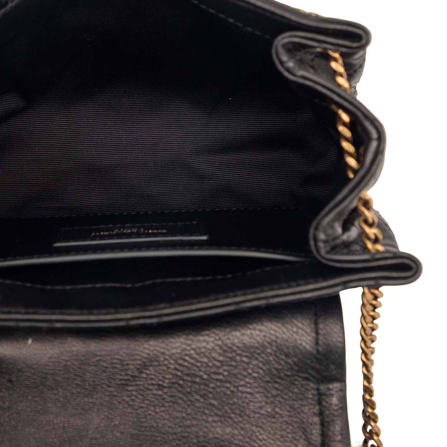Saint Laurent Mini Quilted Lambskin Monogram Nolita Bag