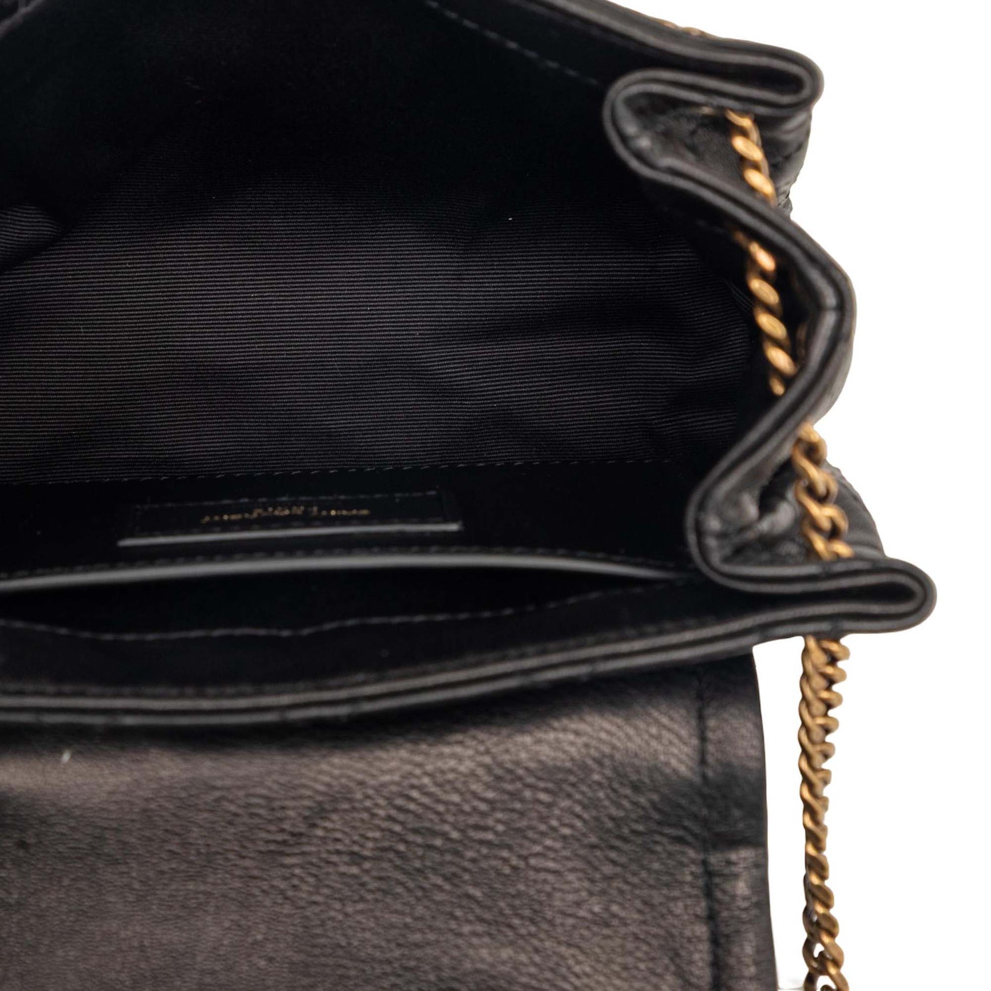 Saint Laurent Mini Quilted Lambskin Monogram Nolita Bag