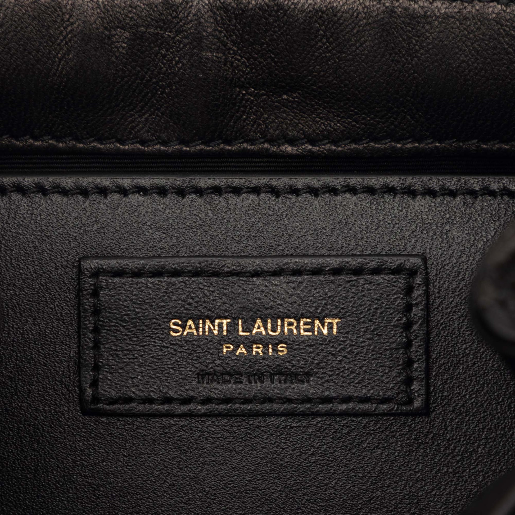 Saint Laurent Mini Quilted Lambskin Monogram Nolita Bag