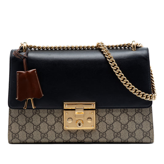 Gucci Medium GG Supreme Padlock Shoulder Bag