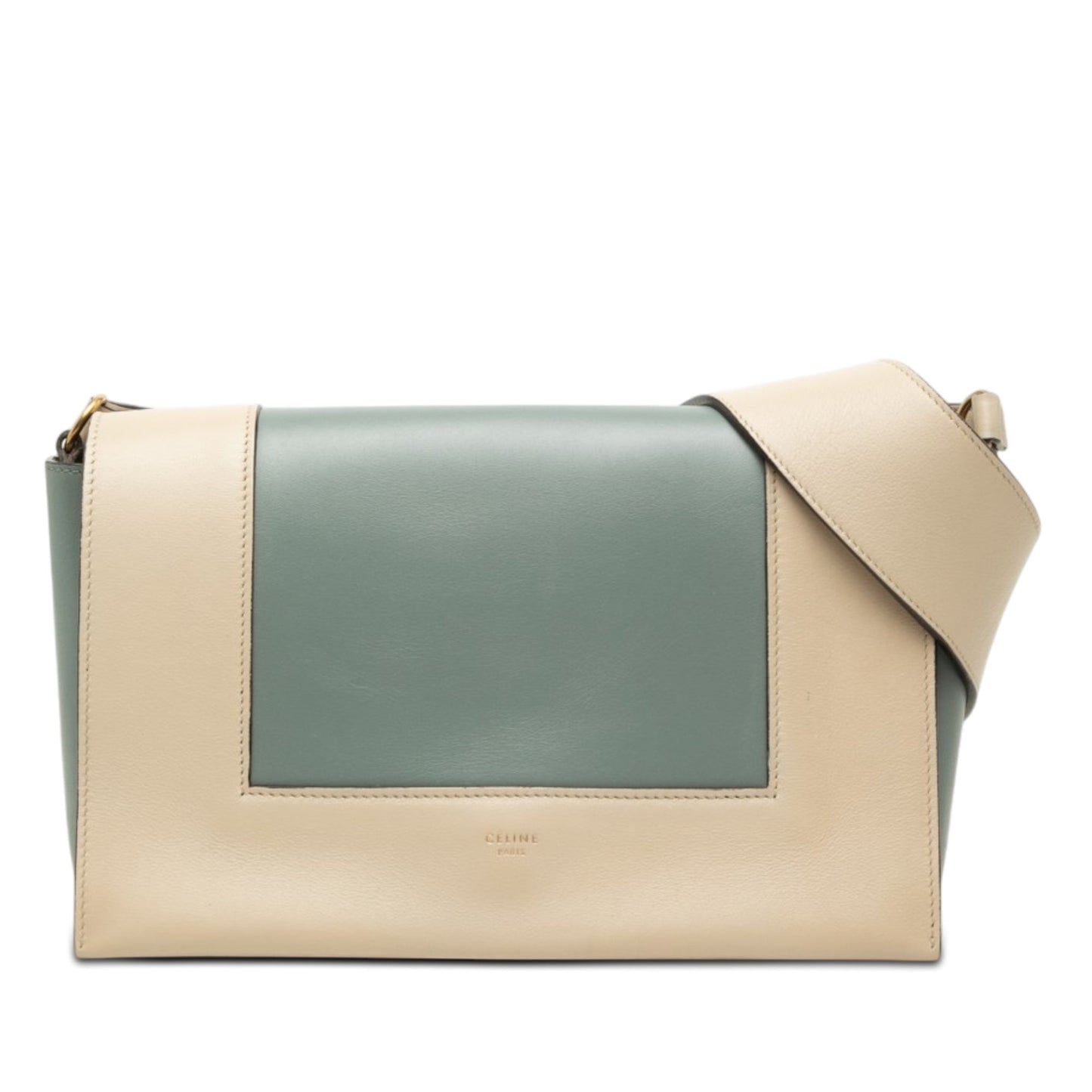Celine Medium Shiny Smooth Calfskin Frame Shoulder Bag