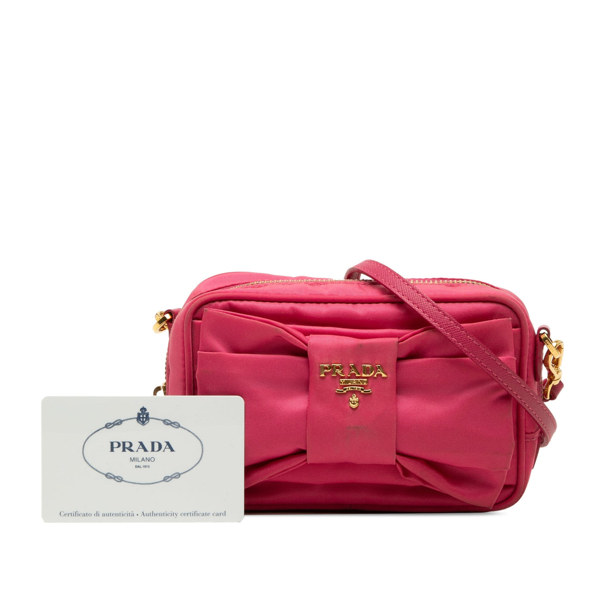 Prada Tessuto Fiocco Bow Camera Bag