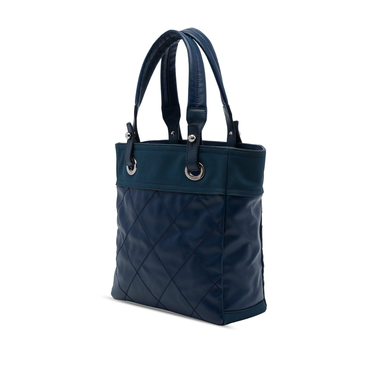 Chanel Small Quilted Coated Canvas Paris Biarritz Tote