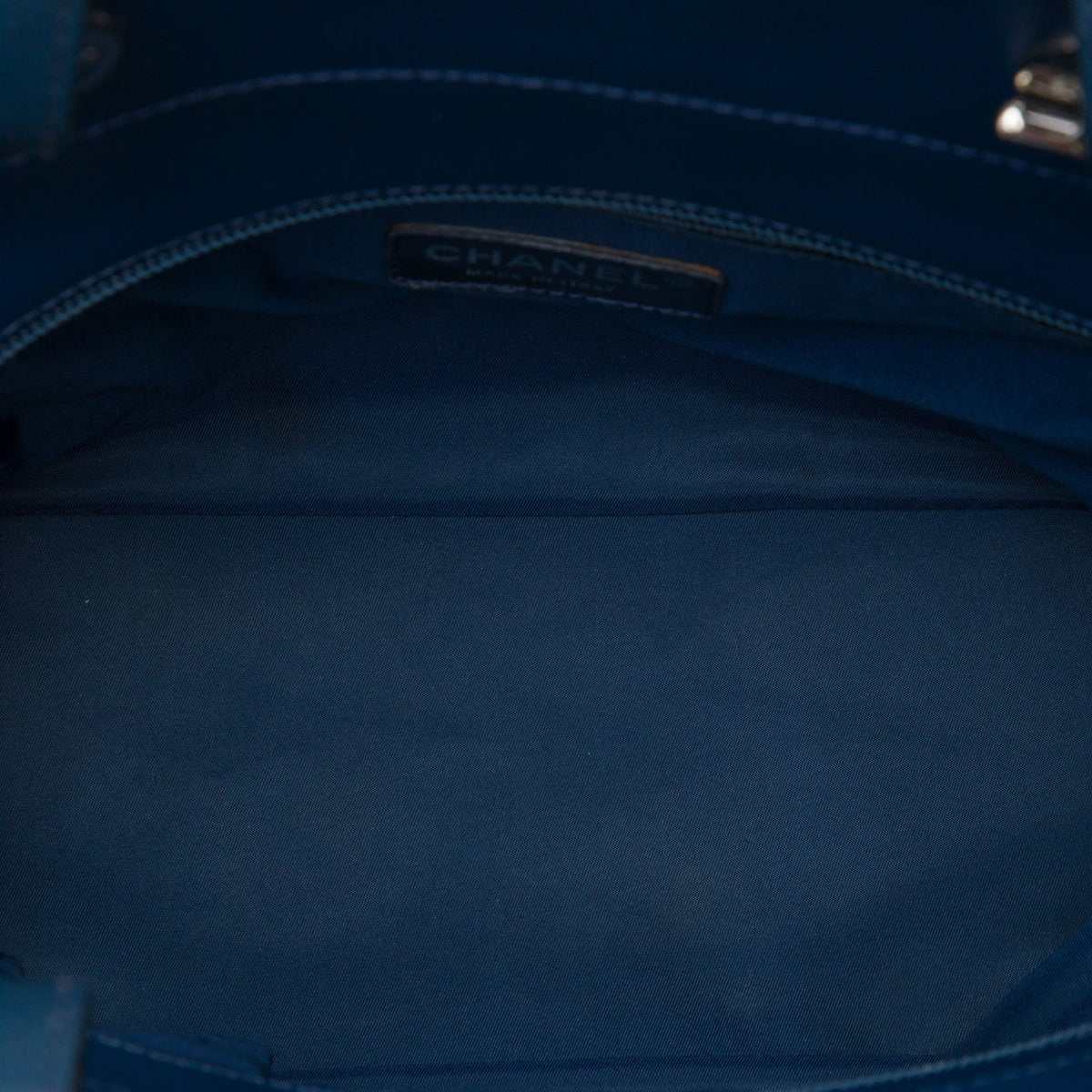 Chanel Small Quilted Coated Canvas Paris Biarritz Tote