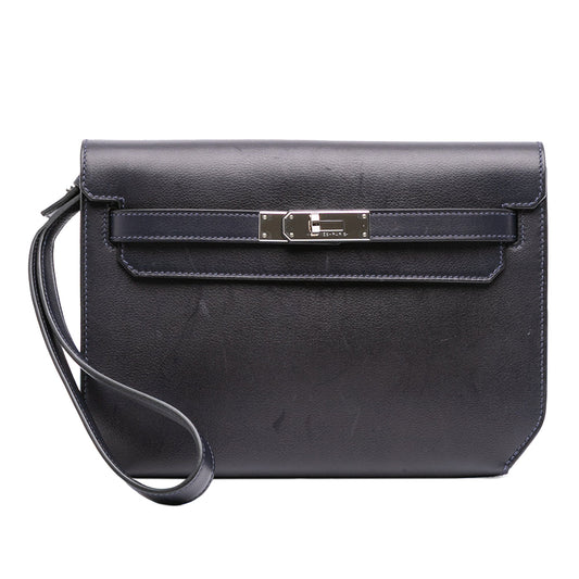 Hermès Evergrain Kelly Depeches Pouch 25