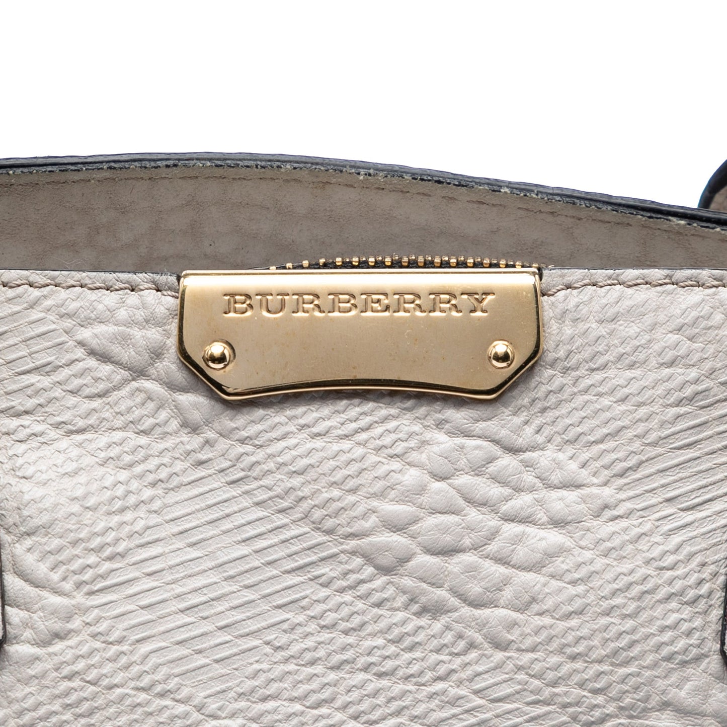 Burberry Embossed Leather Dewsbury Satchel