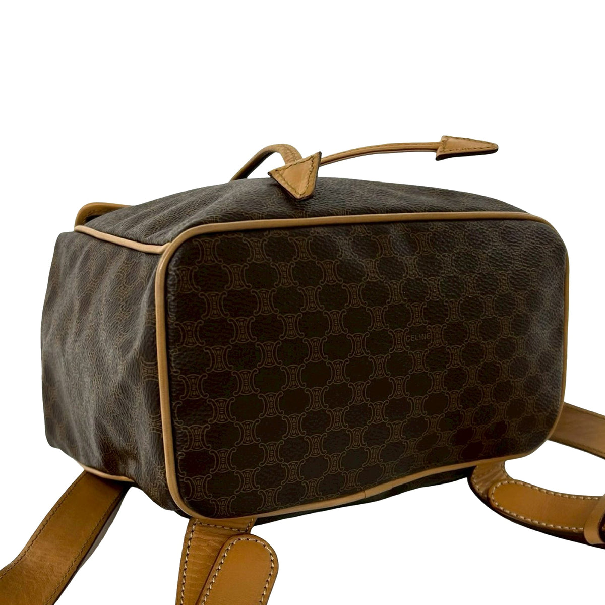 Celine Macadam Coated Canvas Drawstring Backpack