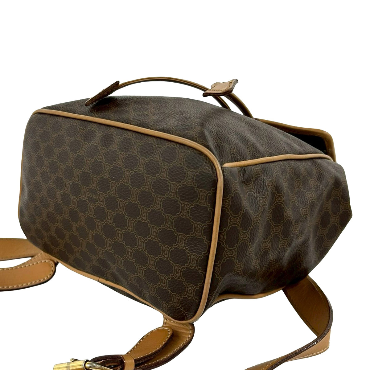 Celine Macadam Coated Canvas Drawstring Backpack