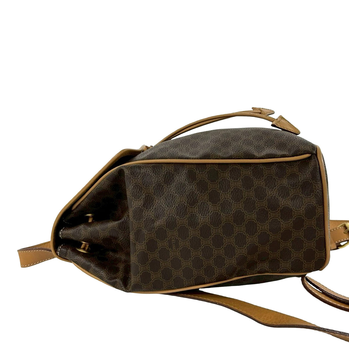Celine Macadam Coated Canvas Drawstring Backpack