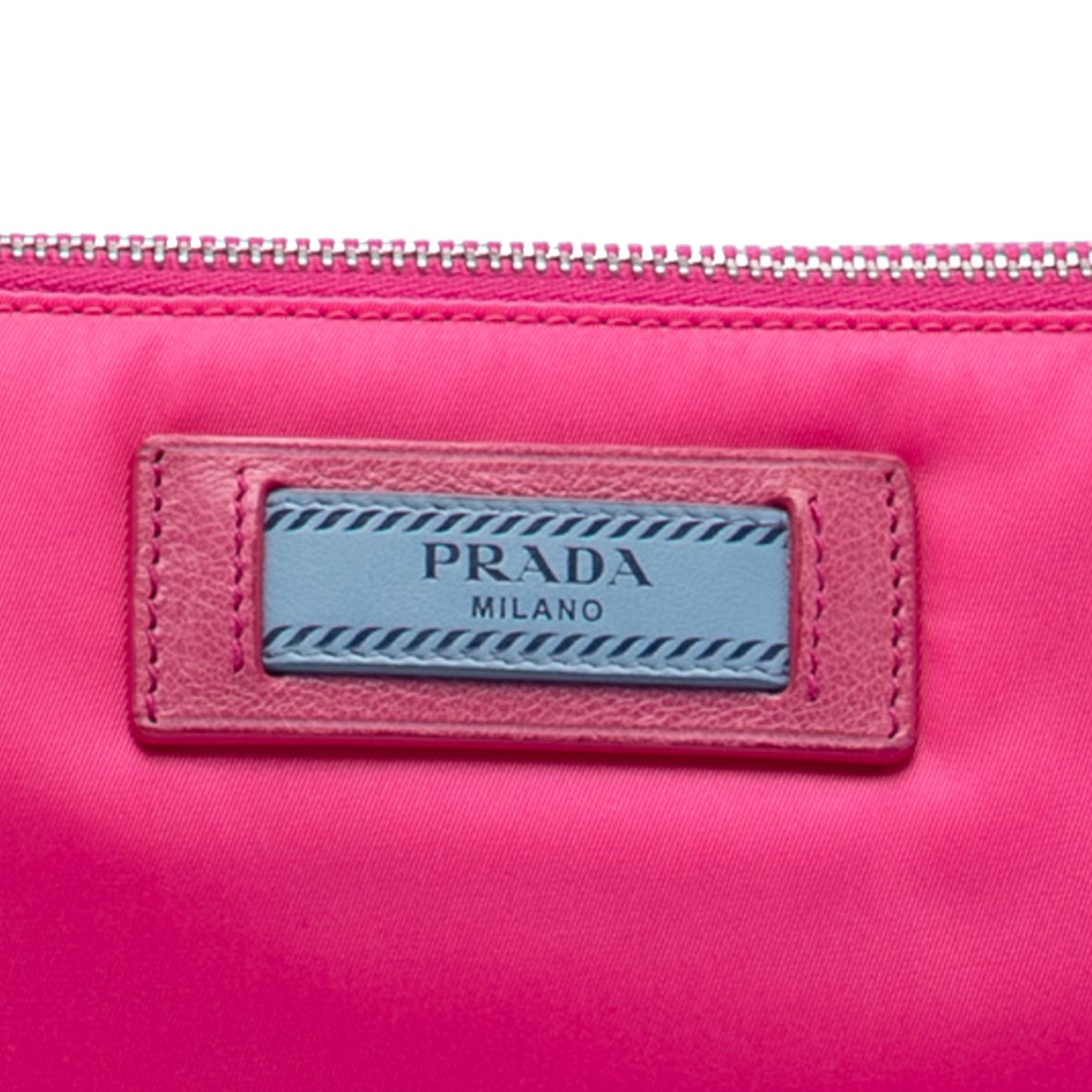 Prada Tessuto Studded Etiquette Shoulder Bag