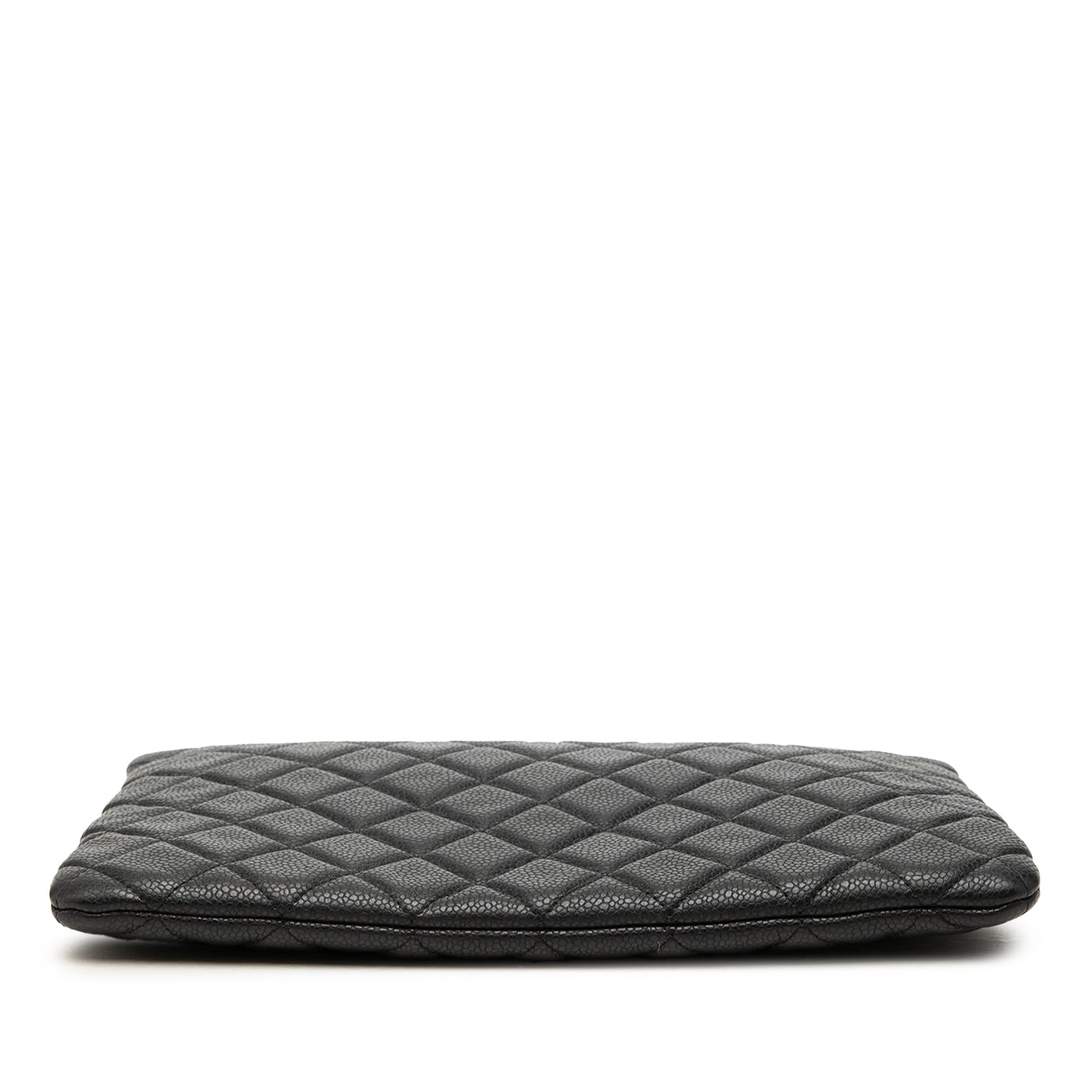 Chanel Medium Quilted Caviar O Case Clutch