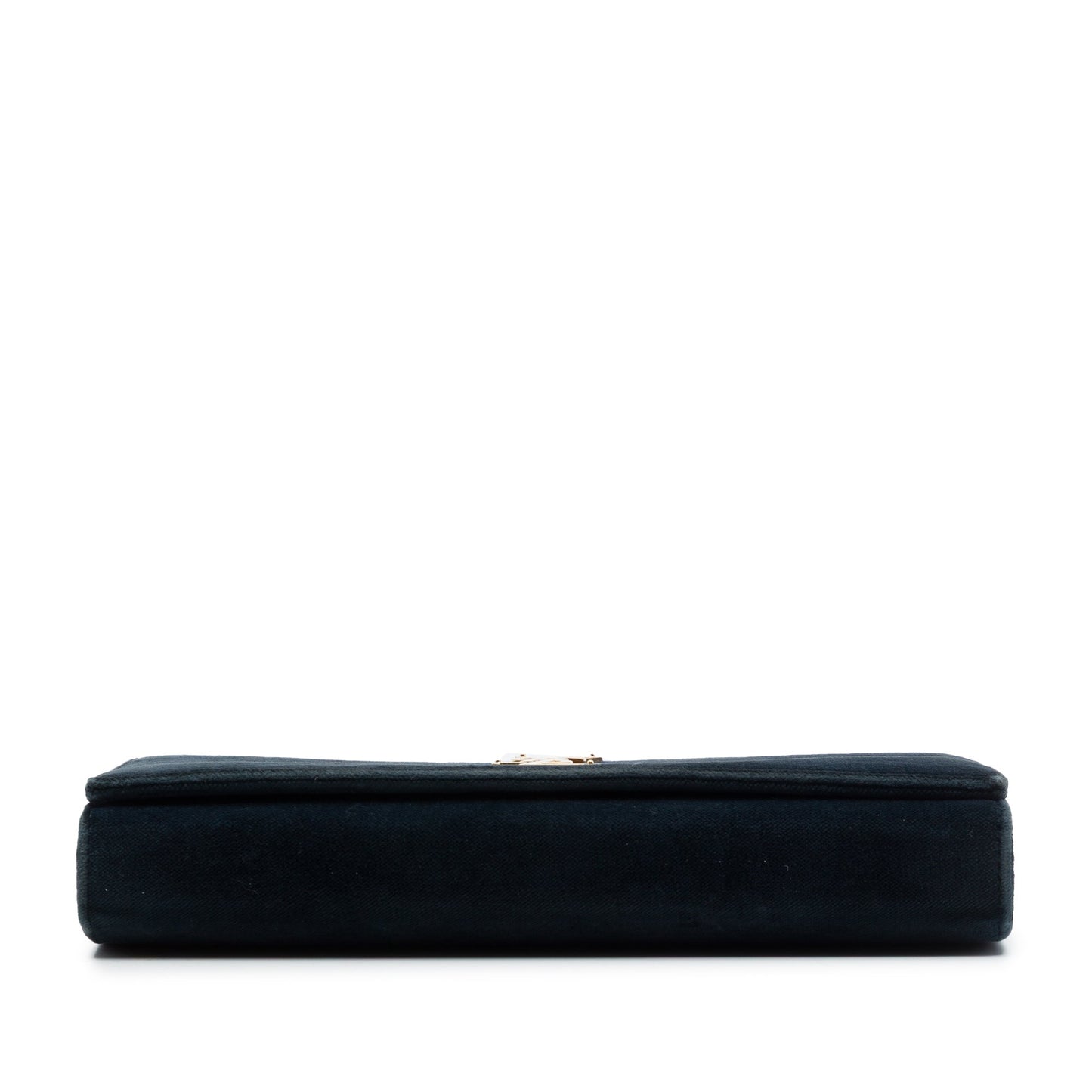 Saint Laurent Suede Monogram Kate Chain Wallet