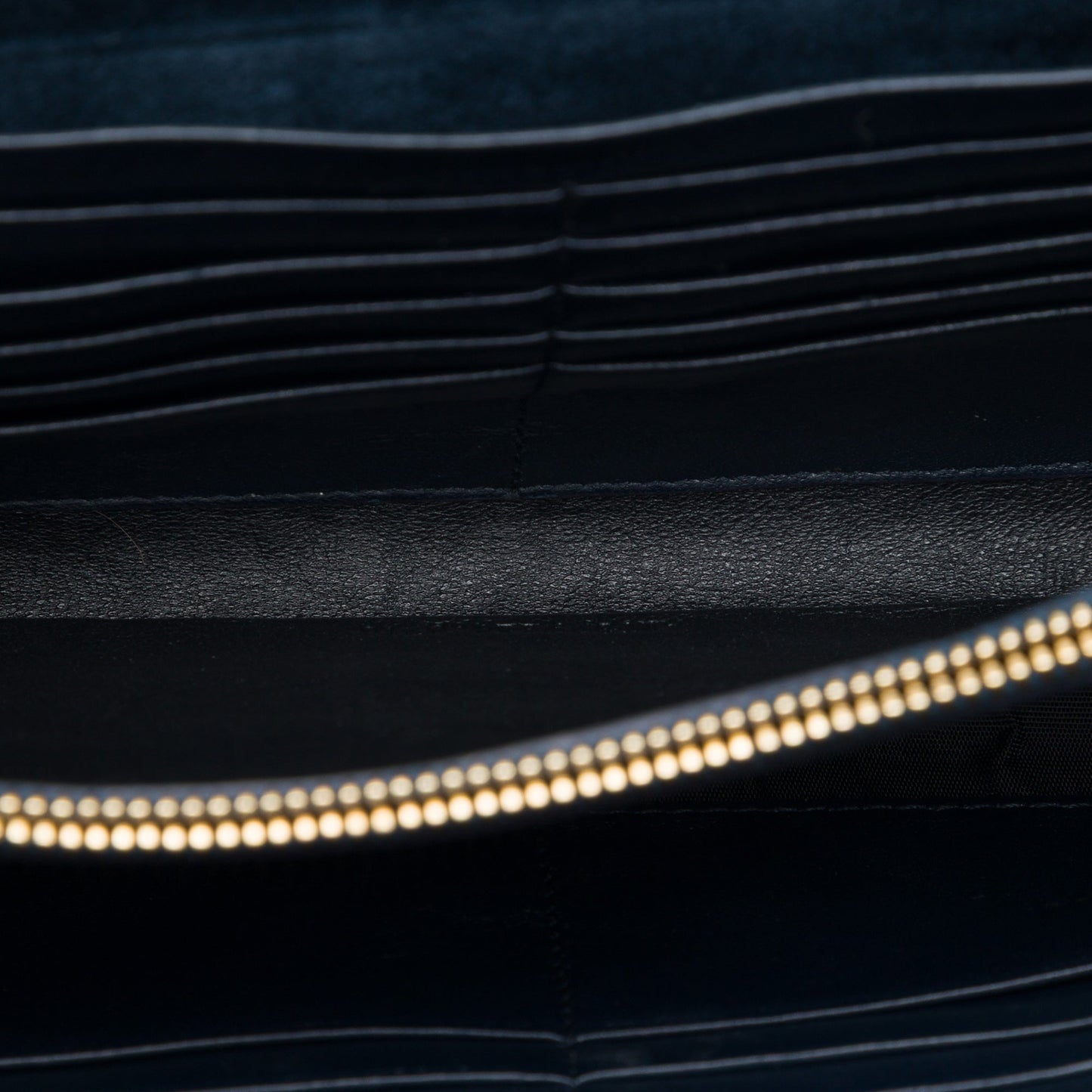 Saint Laurent Suede Monogram Kate Chain Wallet