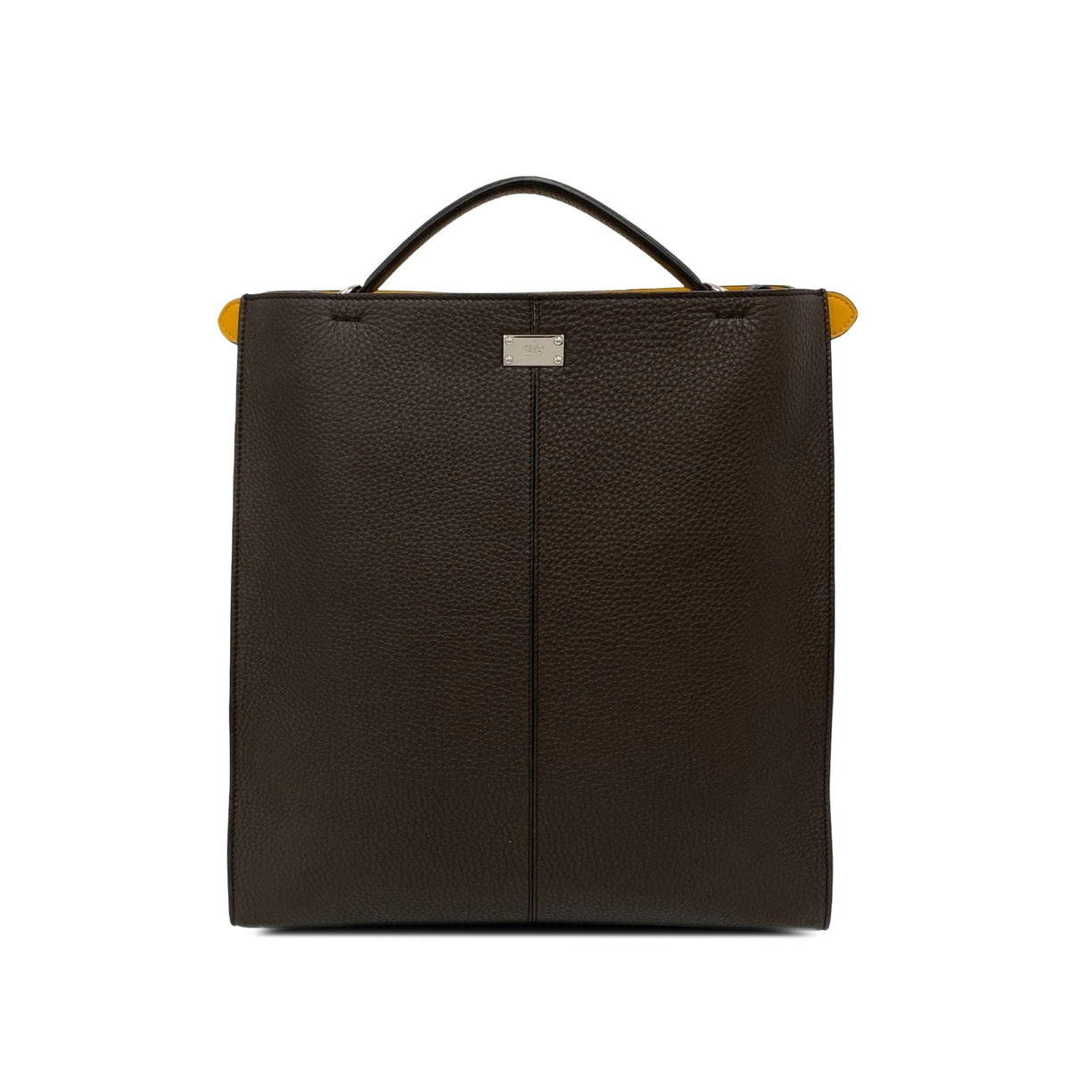 Fendi Large Leather Peekaboo X-Lite — Brown