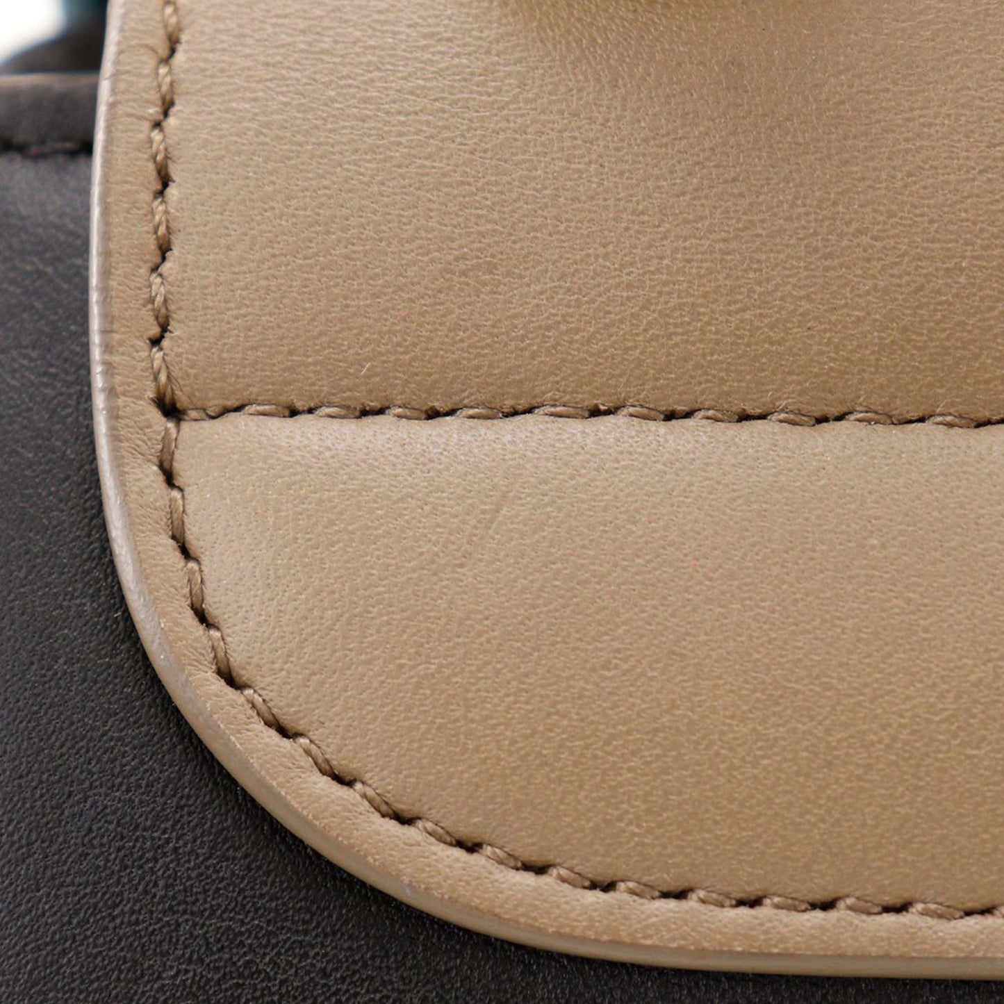 Celine Small Tricolor Leather Trapeze Satchel