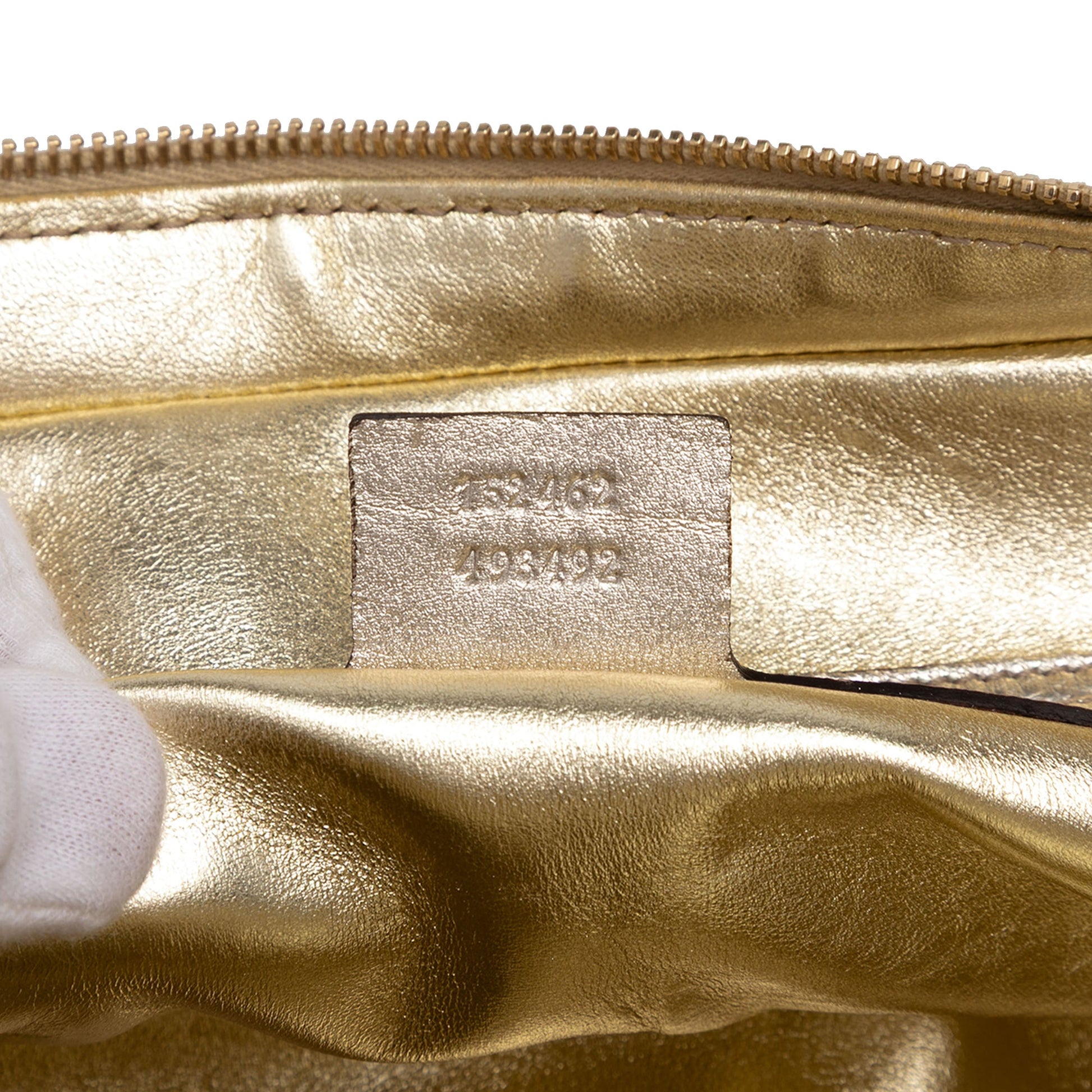 Gucci Small Leather Web Capri Shoulder Bag
