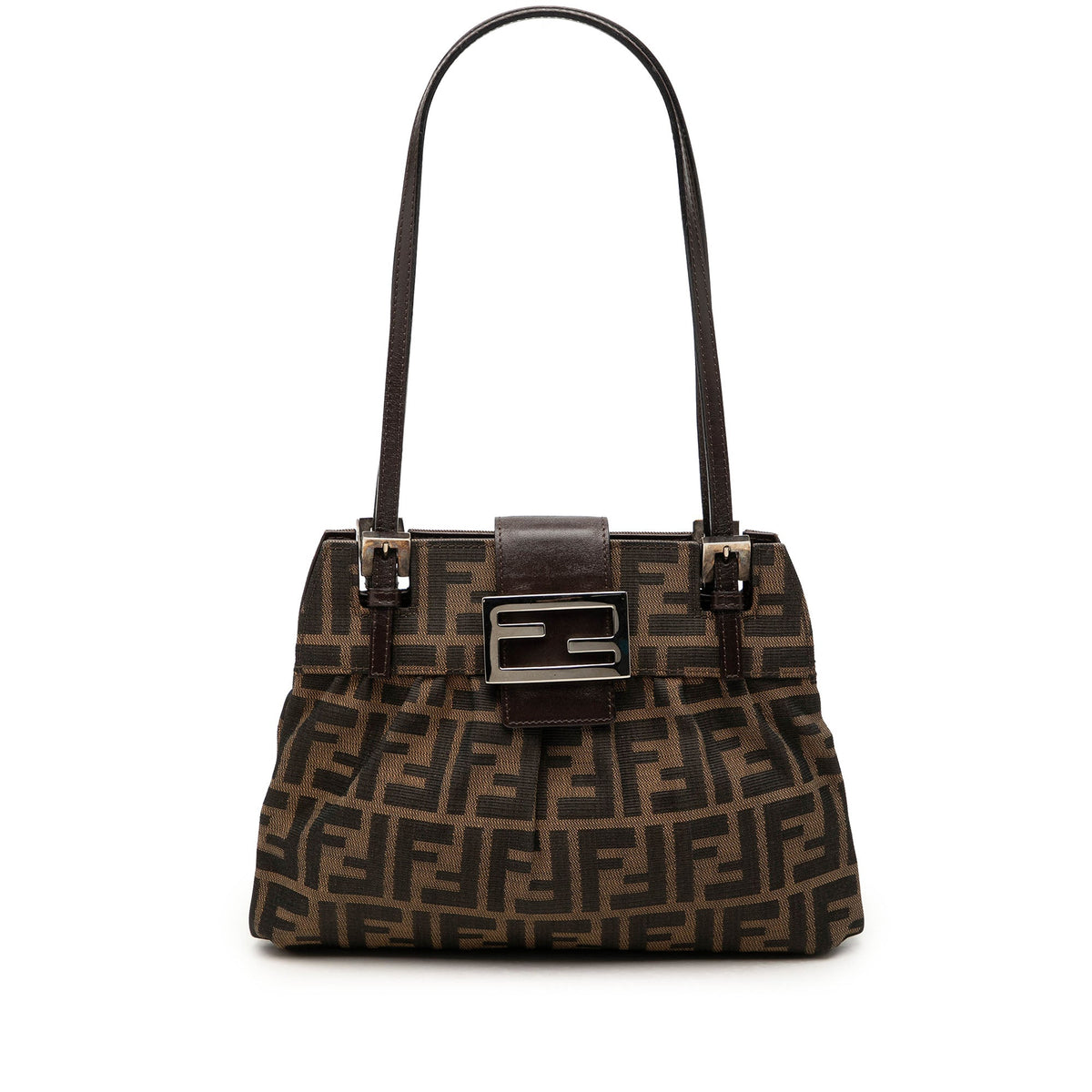 Fendi Small Zucca Canvas Shoulder Bag
