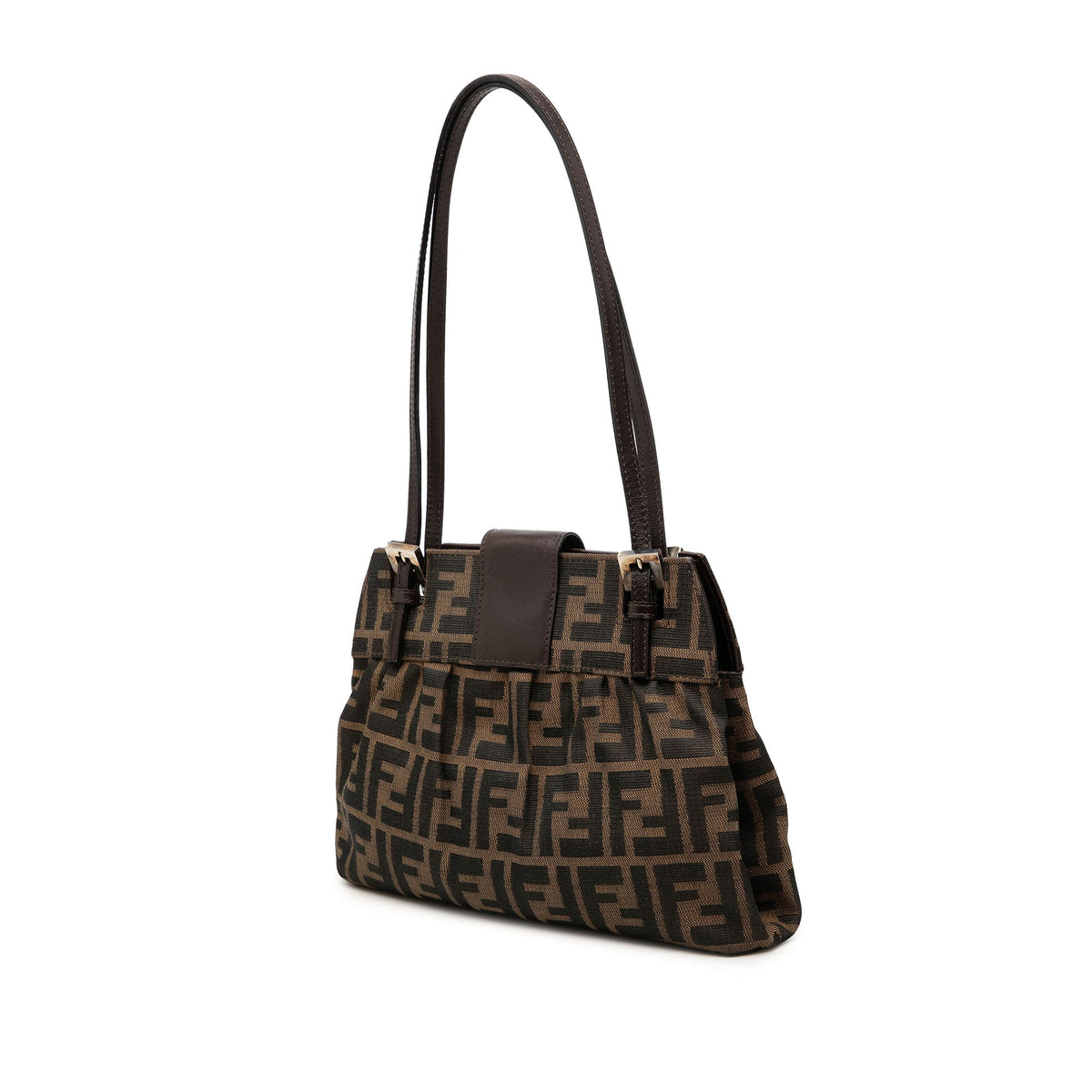 Fendi Small Zucca Canvas Shoulder Bag