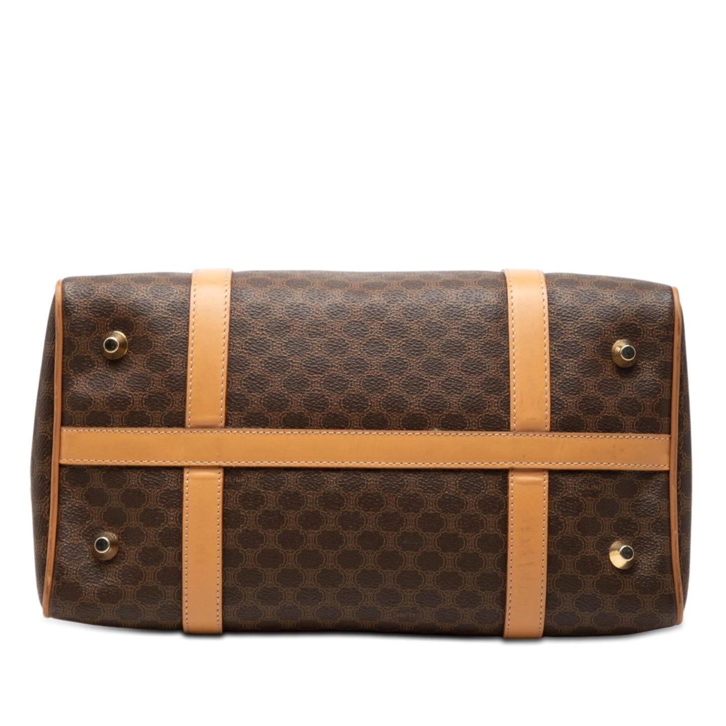Celine Macadam Coated Canvas Boston Bag