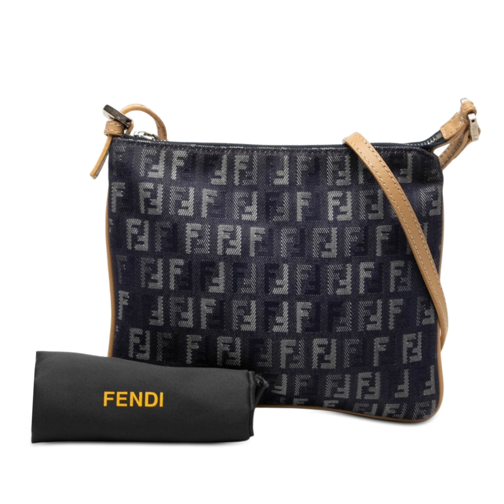 Fendi Zucchino Denim Crossbody