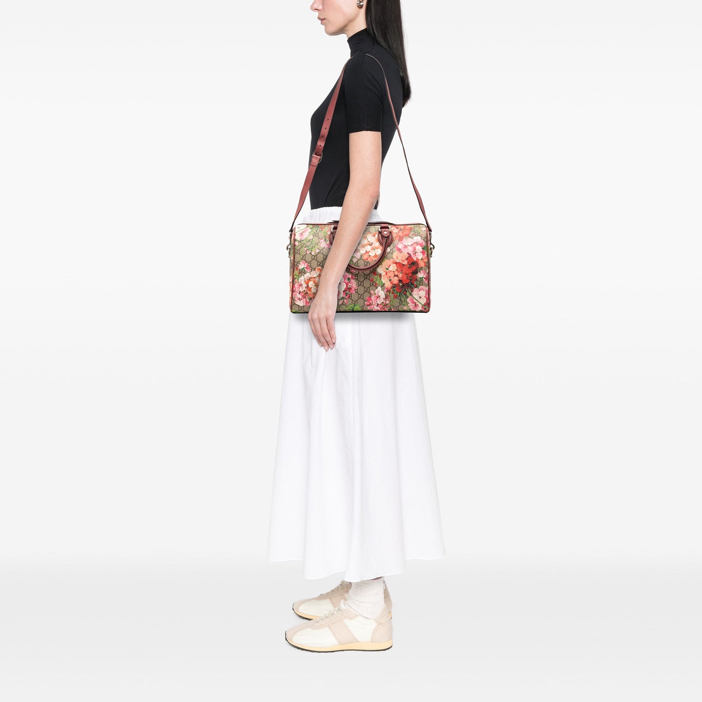 Gucci Medium GG Supreme Blooms Satchel