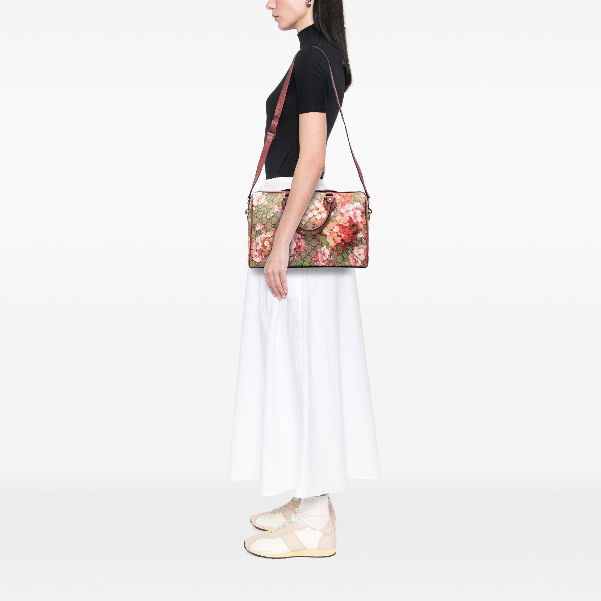 Gucci Medium GG Supreme Blooms Satchel