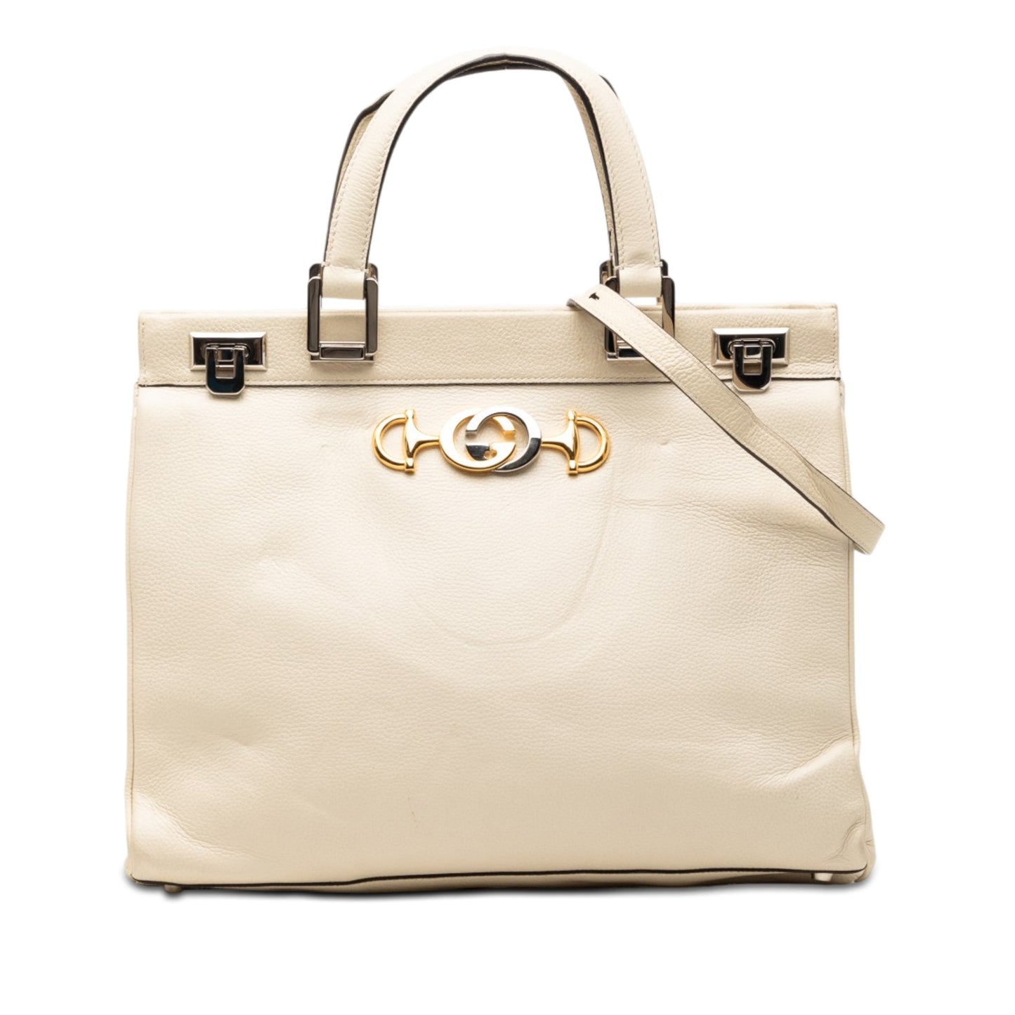 Gucci Medium Calfskin Zumi Top Handle Bag