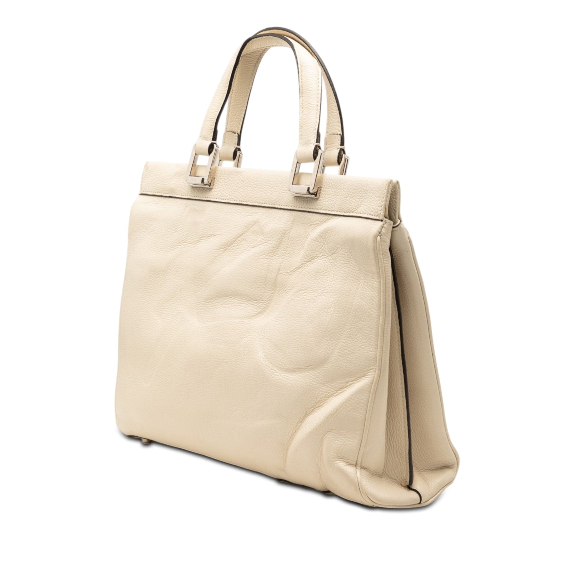 Gucci Medium Calfskin Zumi Top Handle Bag