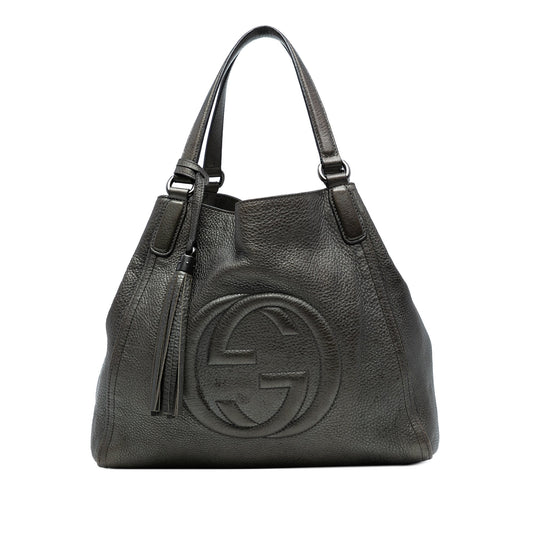 Gucci Medium Leather Soho Cellarius Tote