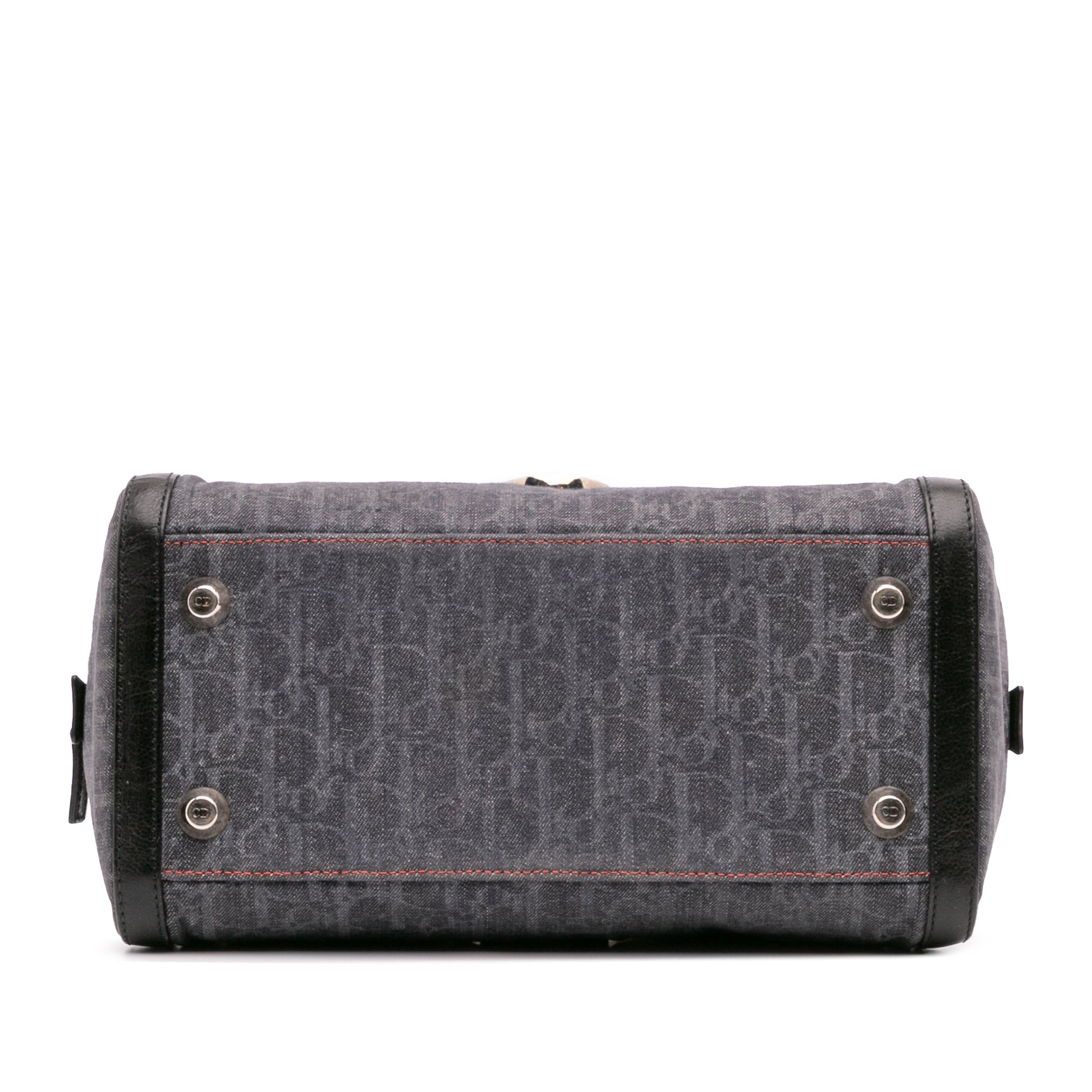 Dior Diorissimo Trotter Denim Flight Boston Bag