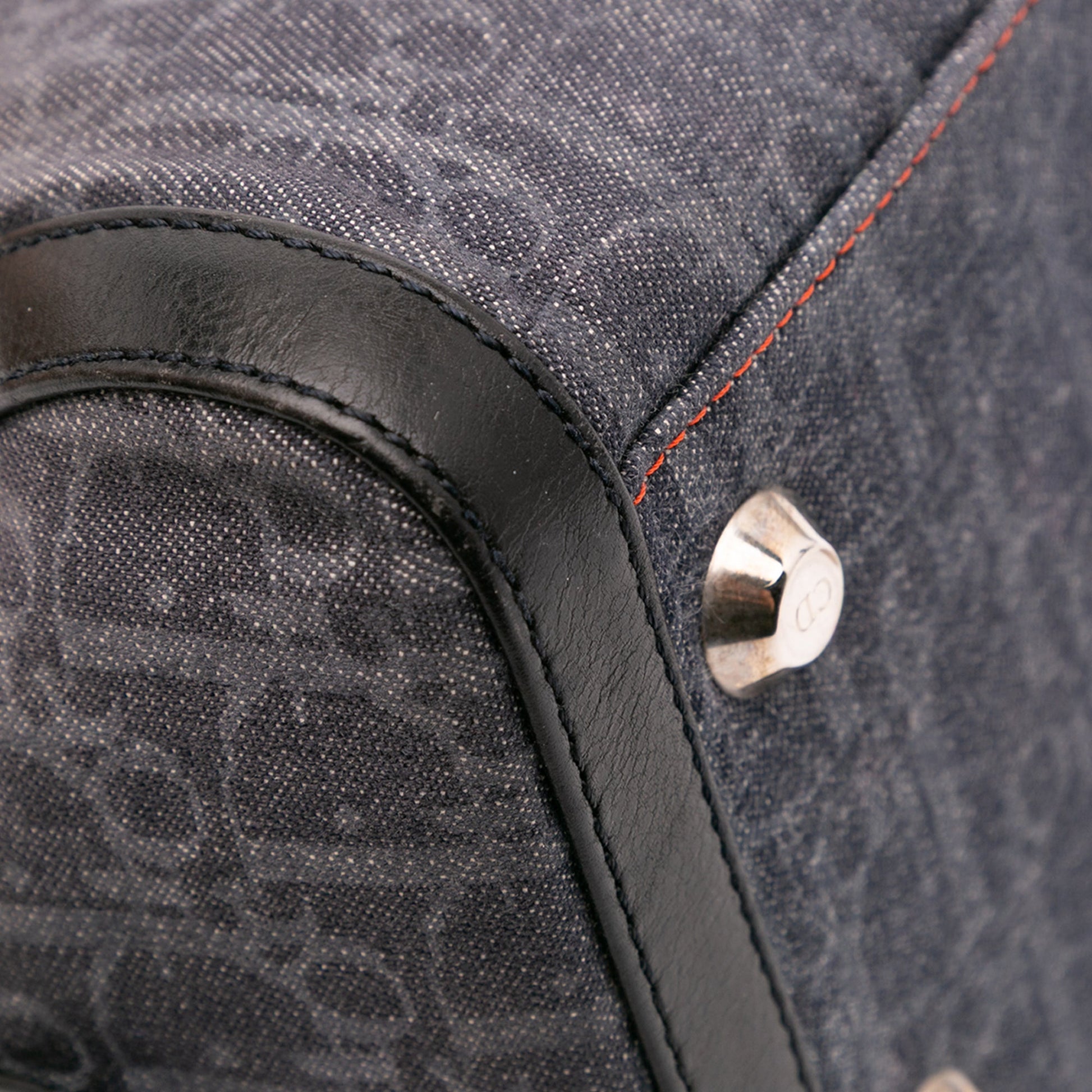 Dior Diorissimo Trotter Denim Flight Boston Bag