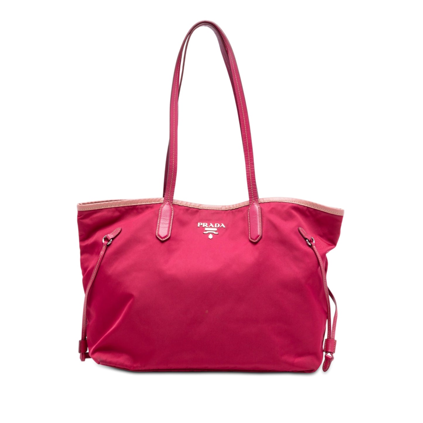 Saffiano Trimmed Tessuto Open Convertible Tote