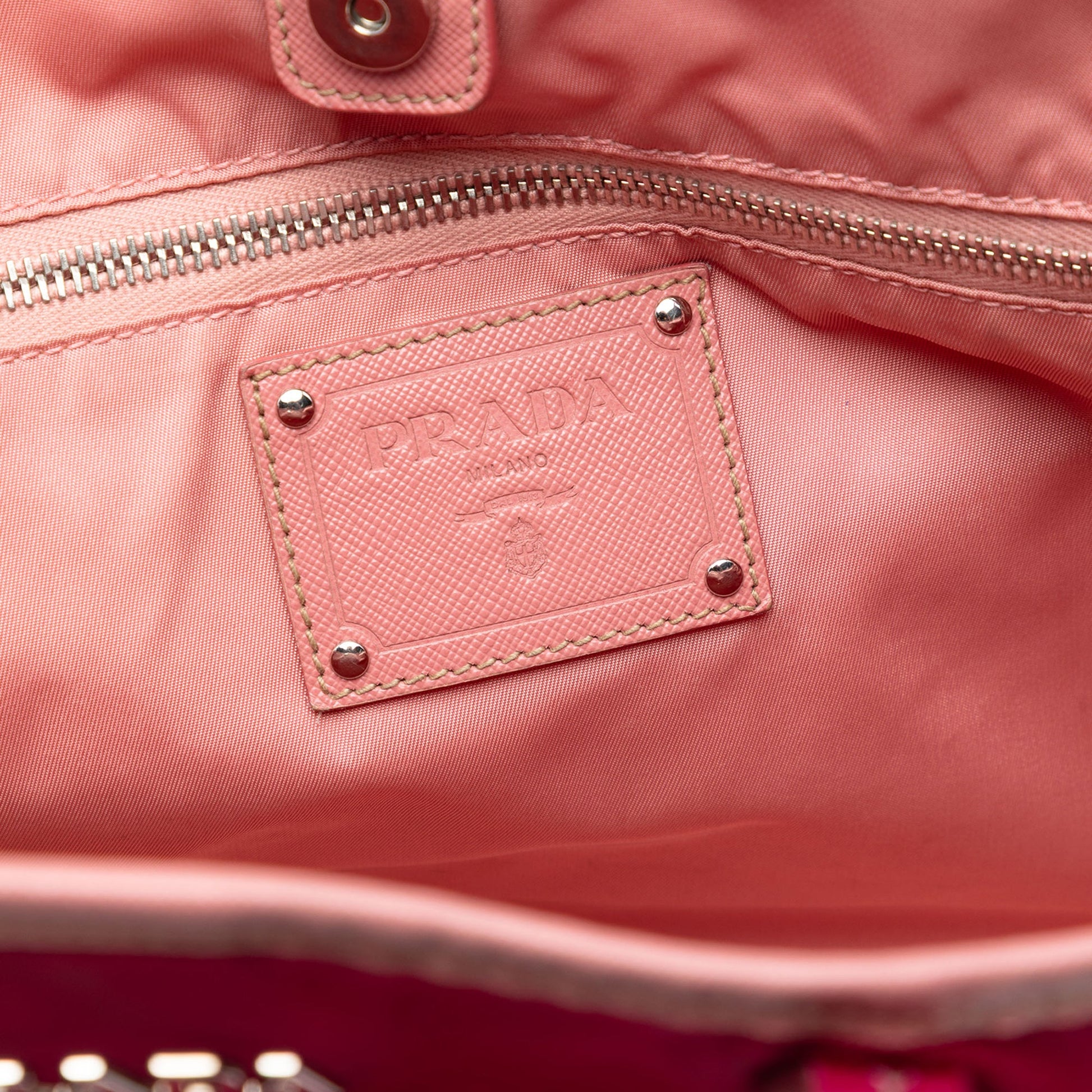 Saffiano Trimmed Tessuto Open Convertible Tote